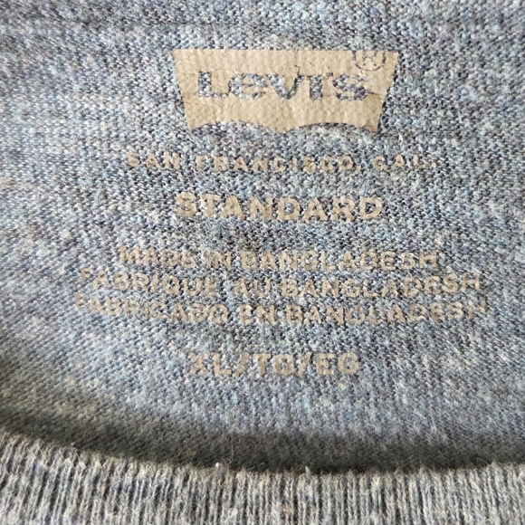 ⭐️Levi's Men's Blue T-Shirt Size XL - Picture 4 of 4